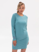 Платье из мягкого трикотажа, цвет бирюзовый - Женская одежда 